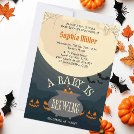 Ein Baby braut Halloween Baby Shower Party Einladung