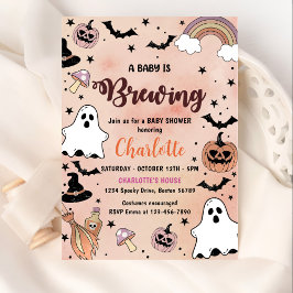 Ein Baby braut Halloween Baby Shower Party Einladung