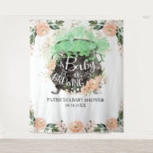 Ein Baby braut Halloween-Babydusche im Hintergrund Wandteppich (Vorderseite)