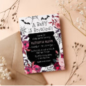 Ein Baby braut Halloween-Blume Kinderdusche Einladung