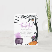 Ein Baby braut Halloween-Dankeschön-Karte Dankeskarte (Vorderseite)