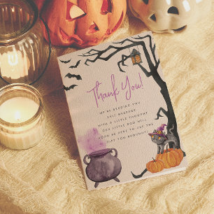 Ein Baby braut Halloween-Dankeschön-Karte Dankeskarte