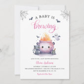 Ein Baby braut Halloween-Einladung Einladung (Vorderseite)