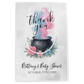 Ein Baby braut Halloween, er oder sie Cauldron Mittlere Geschenktüte (Vorderseite)