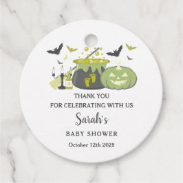 Ein Baby braut Halloween-Hexendusche Geschenkanhänger