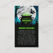 Ein Baby braut Halloween-Kinderduschbuch Begleitkarte (Vorderseite)