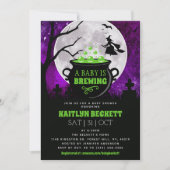 Ein Baby braut Halloween-Kinderdusche Einladung (Vorderseite)