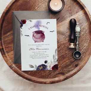 Ein Baby braut Halloween-Kinderdusche Einladung