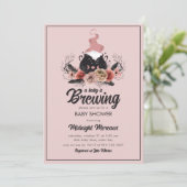 Ein Baby braut Halloween-Kinderdusche Einladung (Stehend Vorderseite)