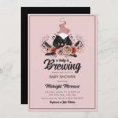 Ein Baby braut Halloween-Kinderdusche Einladung (Vorne/Hinten)