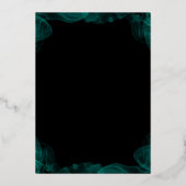 Ein Baby braut Halloween-Kinderdusche Folieneinladung (Rückseite)