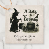 Ein Baby braut Halloween-Kinderdusche Geschenkanhänger (Vorderseite)