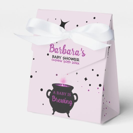 Ein Baby braut Halloween-Kinderdusche Geschenkschachtel (Vorderseite)