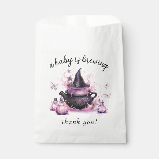 Ein Baby braut Halloween-Kinderdusche Geschenktütchen (Vorderseite)