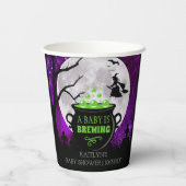 Ein Baby braut Halloween-Kinderdusche Pappbecher (Rückseite)