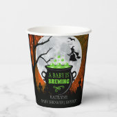 Ein Baby braut Halloween-Kinderdusche Pappbecher (Rückseite)