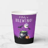 Ein Baby braut Halloween-Kinderdusche Pappbecher (Rückseite)