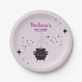 Ein Baby braut Halloween-Kinderdusche Pappteller (Vorderseite)