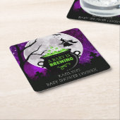 Ein Baby braut Halloween-Kinderdusche Rechteckiger Pappuntersetzer (angewinkelt)