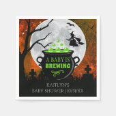 Ein Baby braut Halloween-Kinderdusche Serviette (Vorderseite)