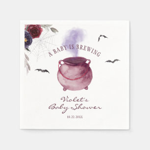 Ein Baby braut Halloween-Kinderdusche Serviette