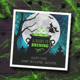 Ein Baby braut Halloween-Kinderdusche Serviette