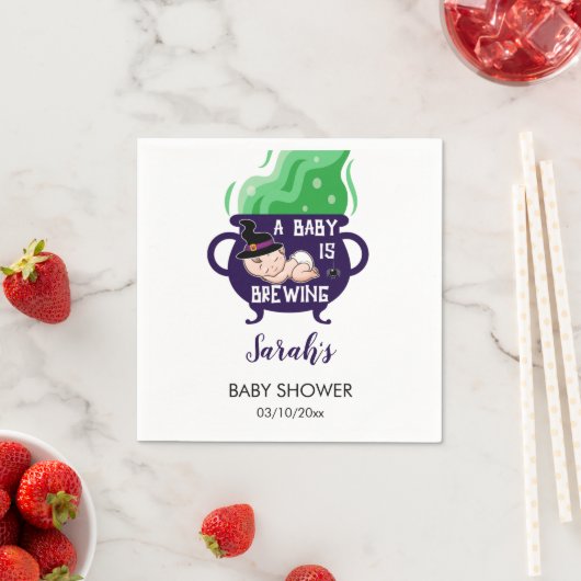 Ein Baby braut Halloween-Kinderdusche Serviette (Beispiel)