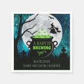 Ein Baby braut Halloween-Kinderdusche Serviette (Vorderseite)