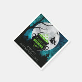 Ein Baby braut Halloween-Kinderdusche Serviette (Ecke)