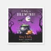 Ein Baby braut Halloween-Kinderdusche Serviette (Vorderseite)