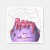 Ein Baby braut Halloween-Mädchendusche Serviette (Vorderseite)