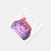 Ein Baby braut Halloween-Mädchendusche Serviette (Ecke)