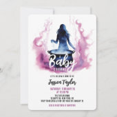 Ein Baby braut Hexe Cauldron Pink Baby Dusche Einladung (Vorderseite)