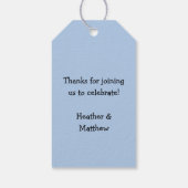 Ein Baby braut Hexendusche Danke Geschenkanhänger (Rückseite)