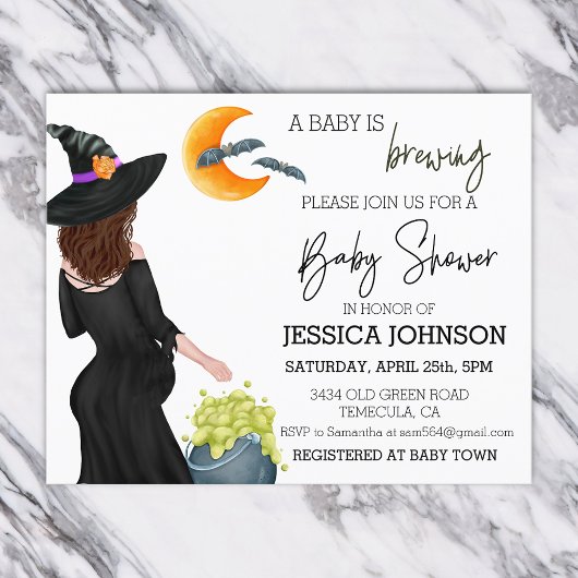 Ein Baby braut Hexenfarbe