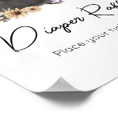 Ein Baby braut Hexenwindel-Raffle-Schild Poster (Ecke)