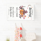 Ein Baby braut Jack-O-Lantern Halloween-Dusche Banner (Insitu)