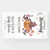 Ein Baby braut Jack-O-Lantern Halloween-Dusche Banner (Horizontal)