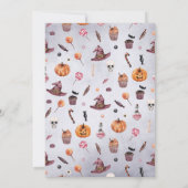 Ein Baby braut Jack-O-Lantern Halloween-Dusche Einladung (Rückseite)