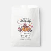 Ein Baby braut Jack-O-Lantern Halloween-Dusche Geschenktütchen (Vorderseite)