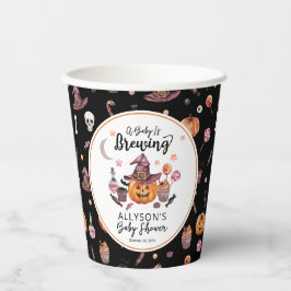 Ein Baby braut Jack-O-Lantern Halloween-Dusche Pappbecher