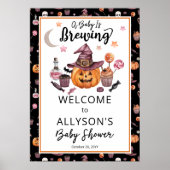 Ein Baby braut Jack-O-Lantern Halloween-Dusche Poster (Vorne)