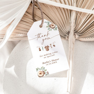 Ein Baby braut Kaffee Baby Shower Dankeschön-Etike Geschenkanhänger