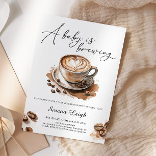 Ein Baby braut Kaffee Baby Shower Einladung