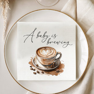 Ein Baby Braut Kaffee Baby Shower Serviette