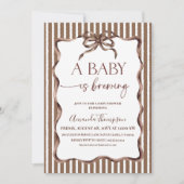 Ein Baby Braut Kaffee Dusche Einladung (Vorderseite)