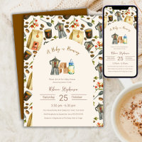 Ein Baby braut Kaffee Espresso-Baby-Party