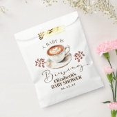 Ein Baby braut Kaffee Motto Baby Shower Geschenktütchen (Versiegelt)
