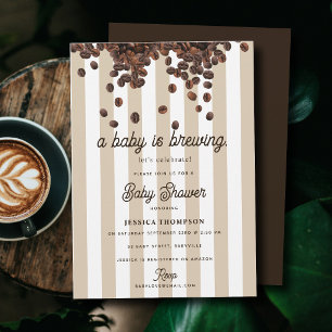Ein Baby braut Kaffee-Party-Baby- Shower Einladung