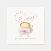 Ein Baby braut Kaffee Serviette (Vorderseite)